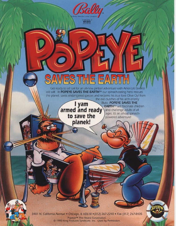 POPEYE SAVES THE EARTH