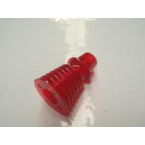 1-3/16” Finned / Ribbed Post - TRANSPARENT RED 