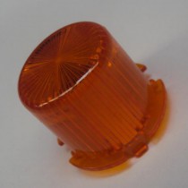 Plastic Light Dome  ORANGE - Twist On