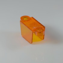 1-1/4" Translucent Double Sided Lane Guide -  ORANGE