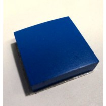 1" Square Rubber Pad With Adhesive Backing - BLUE