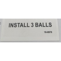 label install 3 balls