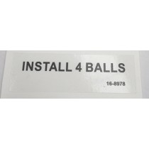 label install 4 balls
