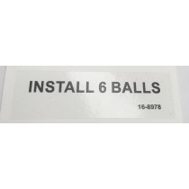 label install 6 balls