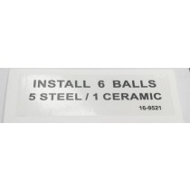 label install balls