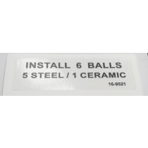 label install balls