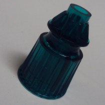 Plastic Translucent Star Post 1-1/16" Tall  -teal 