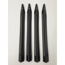 Williams/Bally Equivalent PSPA BLACK powder coated Pinball Legs - Set of 4