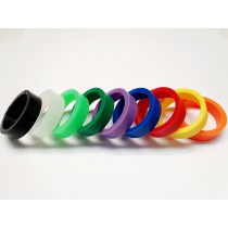 DEMON SILICONE GLOW Flipper Rubber - 1/2 x 1-1/2 Inch