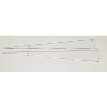 MEDIEVAL MADNESS clear playfield plastic guide (Set of 2)