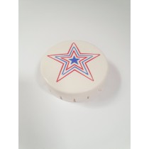 Gottlieb BUMPER CAP - (RED OUT / BLUE IN STAR) A15200B 
