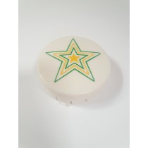 Gottlieb BUMPER CAP - Green outer, Yellow inner Star A15200Y
