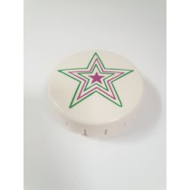 Gottlieb BUMPER CAP - Green outer, Purple inner Star A15200G