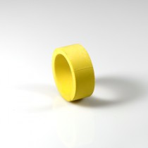 1" mini flipper rubber Yellow