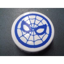 Pop bumper cap with Blue Spiderweb 