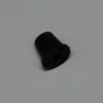 Bell shape tapered rubber bumper 3/4" - black