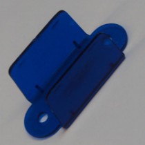 2-1/8" Double Sided Lane Guide - TRANSPARENT BLUE