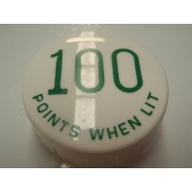 Gottlieb 100 Points When Lit GREEN POP BUMPER CAP