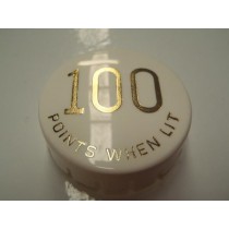 Gottlieb 100 Points When Lit GOLD POP BUMPER CAP