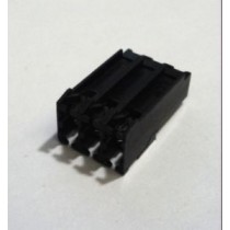 Black Connector Housing 3  Position IDC - 0.156 Inch 