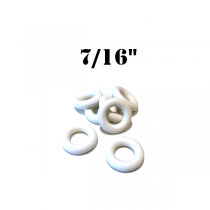 Premium 7/16" White Bumper Post Rings