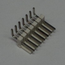 Connector 7h r/a sq pin .156 header