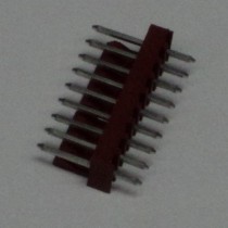 9h str sq pin .100 solid tab connector