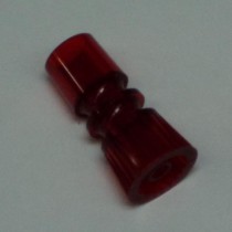 1-1/2" tall translucent red long necked double star post