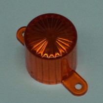 Plastic Light Dome (Screw Tab) - Orange