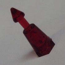 Translucent Plastic Mini Post - 1" Tall - RED