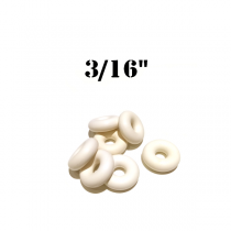 Premium 3/16" White  Bumper Post Rings 