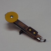 target round stand up rear mount yellow