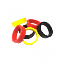 Silicone Flipper Rubbers 1/2 X 1-1/2 Inch (BLACK)