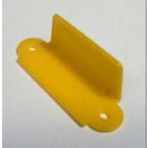2 1/2. 2 hole Rollover guide Single sided -Yellow Opaque