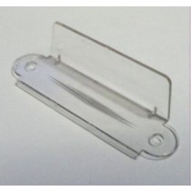 2 1/2" 2 hole Rollover guide Single sided - CLEAR