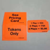 orange pricing decals set