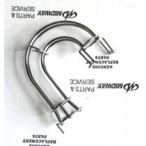 WHITE WATER Upper Playfield Wire Ramp (Some surface Rust)
