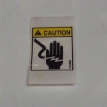 label ramp caution decal