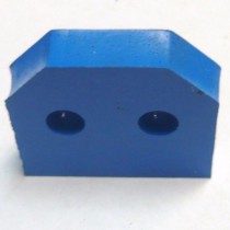 blue rubber bumper
