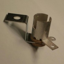 Miniature Bayonet Base 2-Lead Socket With Short Mounting Bracket  