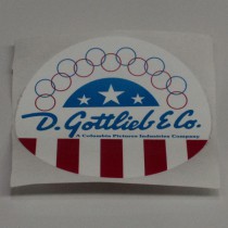 Gottlieb Coin Door Decal  DL-S/80-1