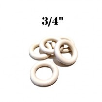 Premium 3/4" White Rubber Ring