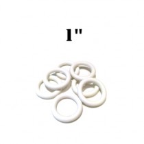 Premium 1" White Rubber RiNG 