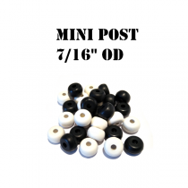 7/16" OD Black Mini Post Rubbers Premium