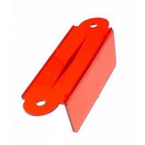 LANE GUIDE - 3-1/8 INCH RED TRANSPARENT SINGLE
