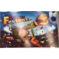 Capcom Flipper Football pinball machine New NOS Translite