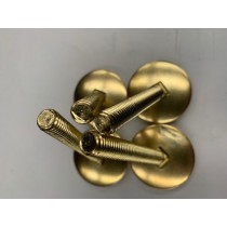 Standard BRASS pinball machine leg leveler with a 3" shaft set of 4 