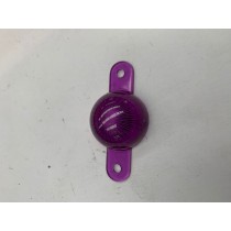 Plastic Starburst Mini Dome with Screw Tabs - Purple / Voliet 