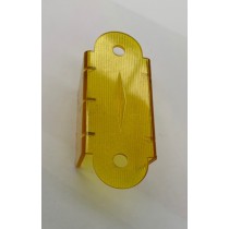 2-1/8" Double Sided Lane Guide - TRANSPARENT yellow