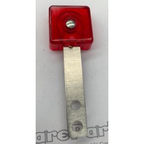 Target face - 3D square tr red with blade 